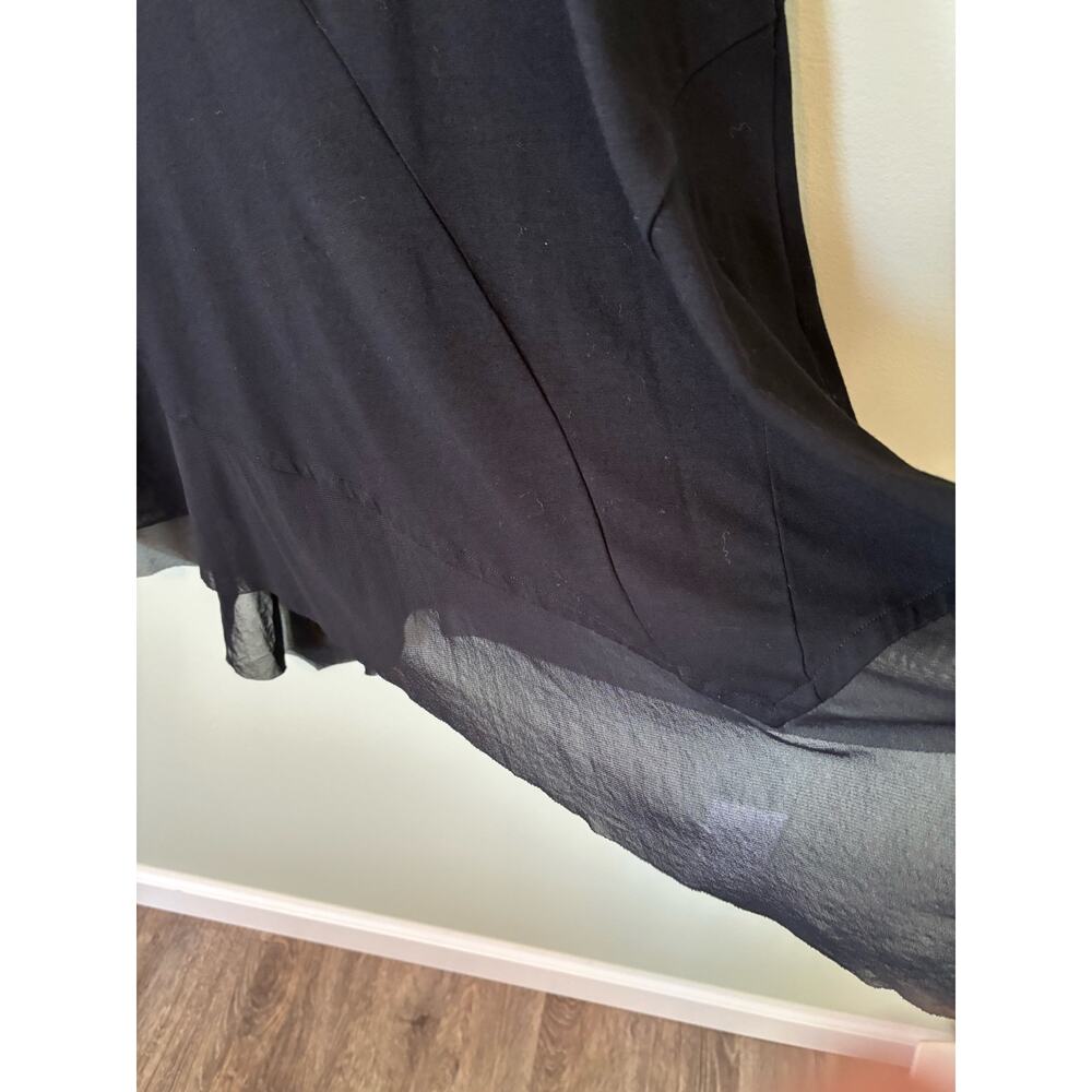 Eileen Fisher Black Midi Dress Size XS - Picture 5 of 9